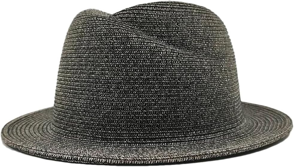 Top Hat Curled Straw Hat Panama Men's Straw Sun Hat