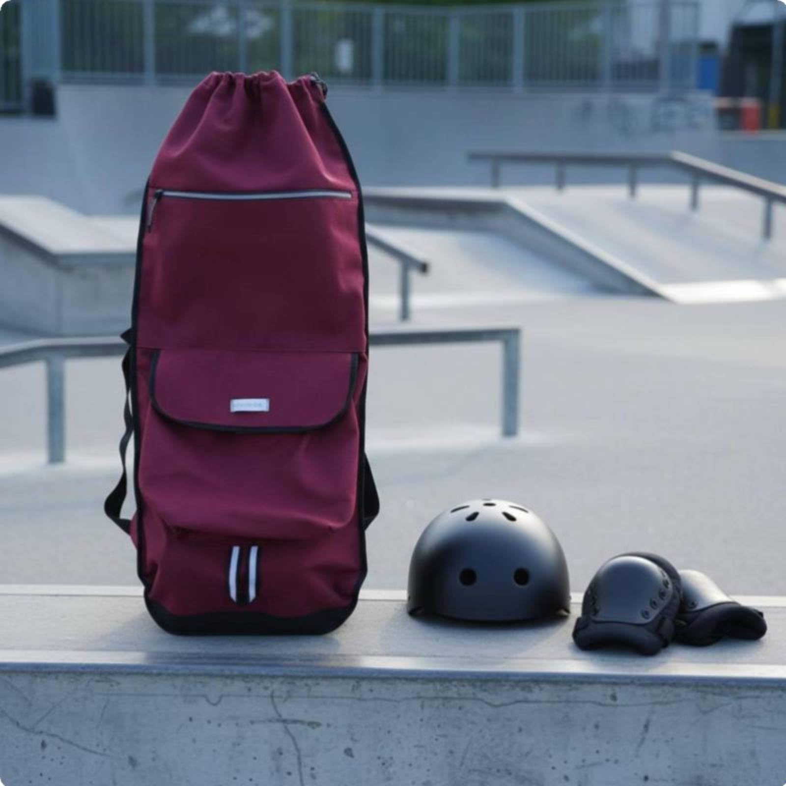 Baoblaze Portaborse Skateboard Zaino Trasporto Sacco Porta Attrezzatura Outdoor Materiale Impermeabile Schienale Protettivo Capiente Adatta a Viaggi