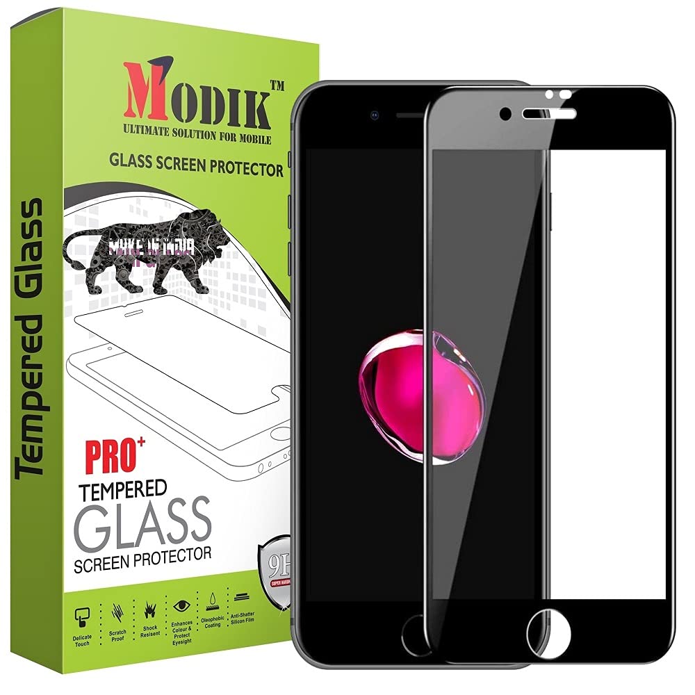 MODIK Tempered Glass Screen Protector for Apple iphone 7/8/SE 2020 Tempered with Installation kit