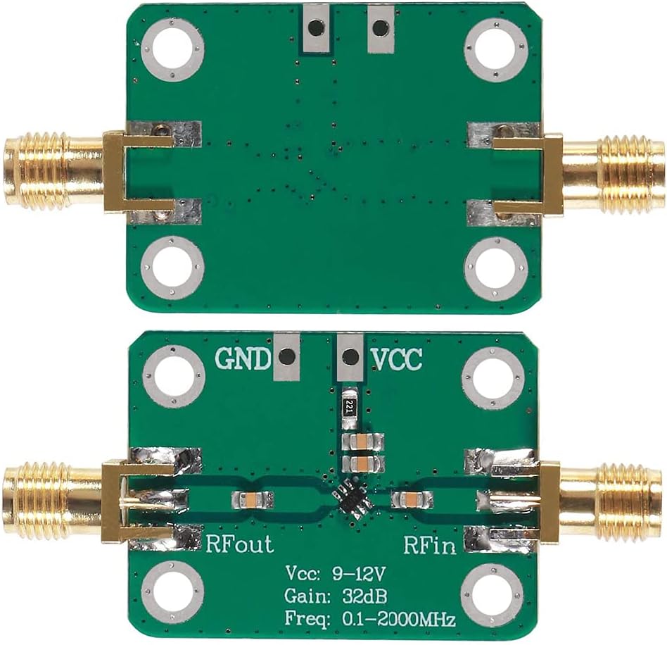 0.1-2000MHz RF WideBand Amplifier 30dB High Gain Low Noise LNA Amplifier