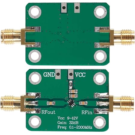 HiLetgo 0.1-2000MHz RF WideBand Amplifier 30dB High Gain Low Noise LNA Amplifier