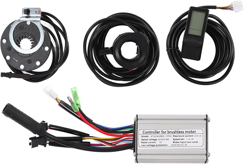 BuyWeek 36V/48V 250W Elektromos Kerékpár Motor Vezérlő Készlet LCD4 Kijelzővel