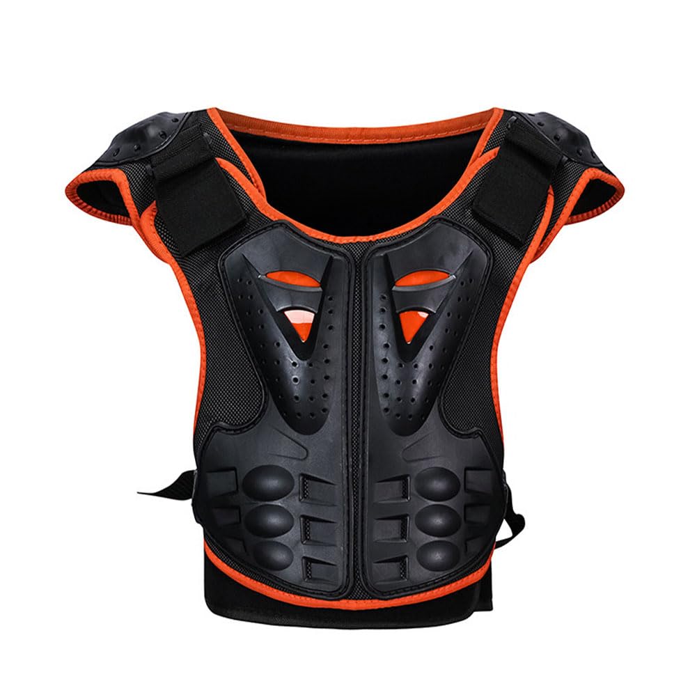Traje de 5 piezas mejorado para motocicleta para niños, ligero, codo, espalda, coderas, rodilleras, para motocross, BMX, ciclismo, todoterreno, deportes al aire libre, armadura de protección