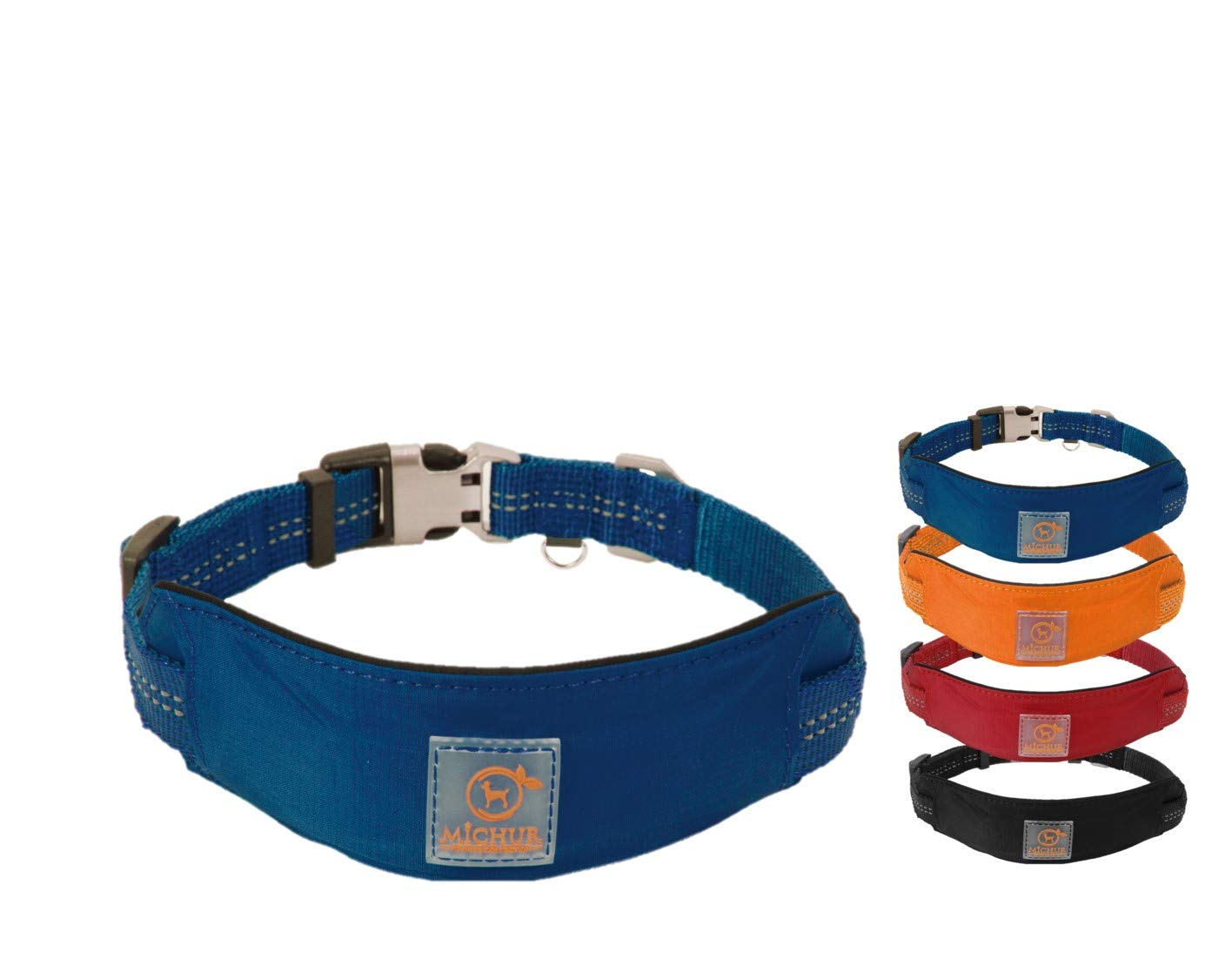 Michur Bruno Dog Collar Blue Nylon Dog Collar Collar Dogs