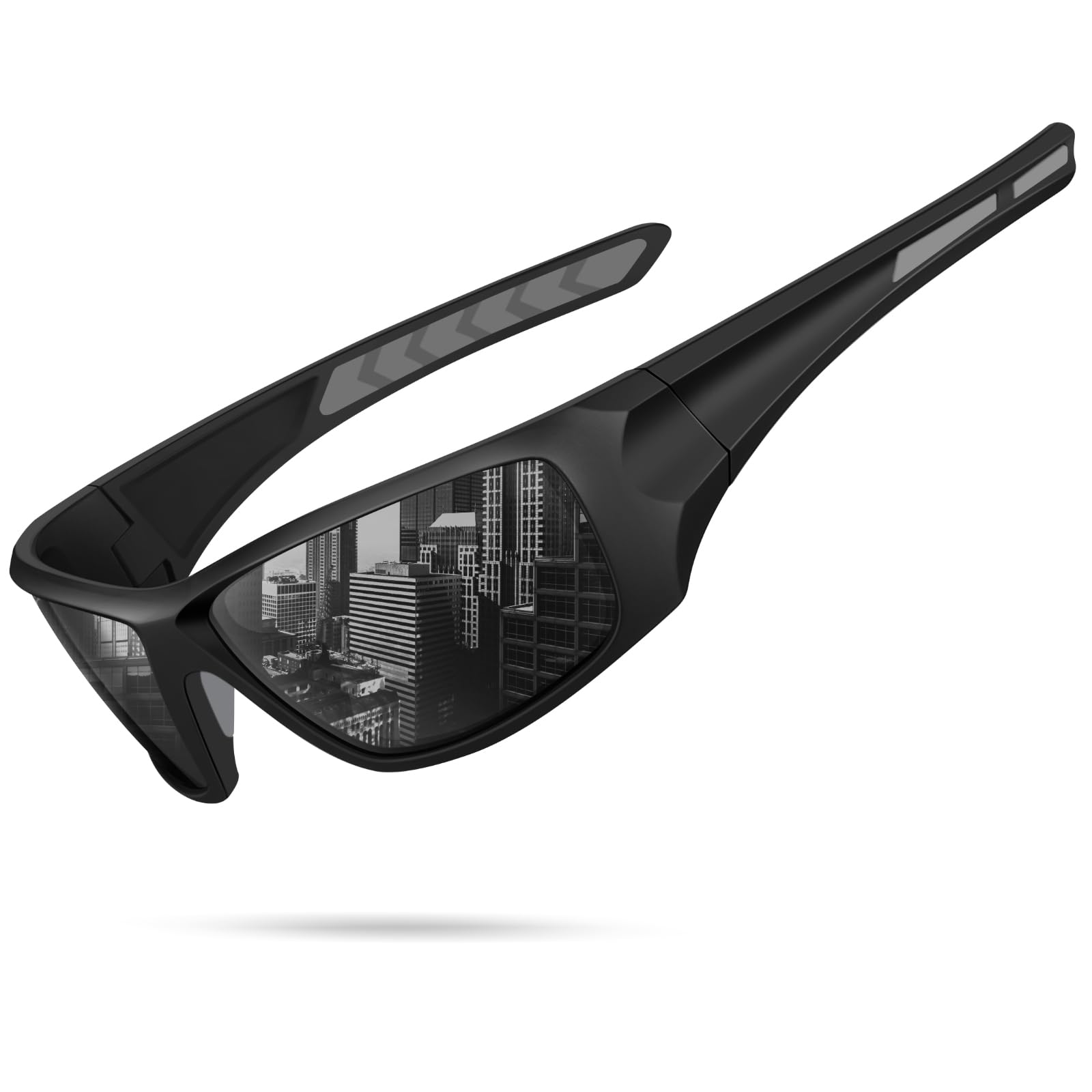 Gafas de sol polarizadas deportivas para hombre, UV400, envolventes, para pesca, conducción, correr, ciclismo, golf
