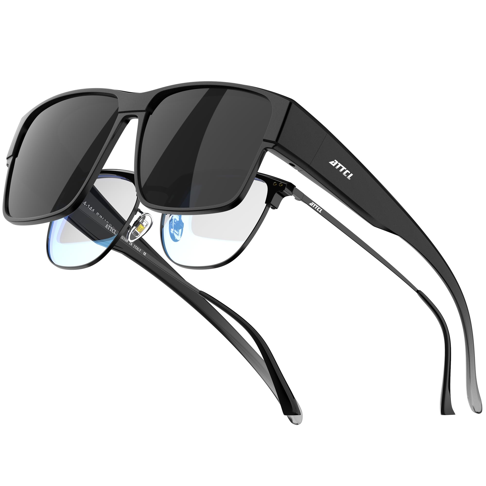ATTCL 20g Polarised Fit Over Sunglasses for Men Women UV400 Oversized TR90