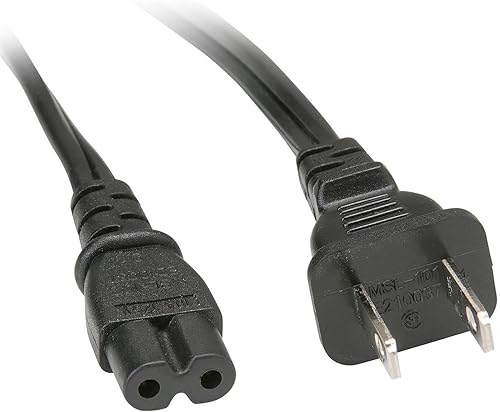 Cable de alimentación de impresora de 2 clavijas/cable de alimentación de impresora para Canon PIXMA MP160 y muchos otros modelos diferentes Canon
