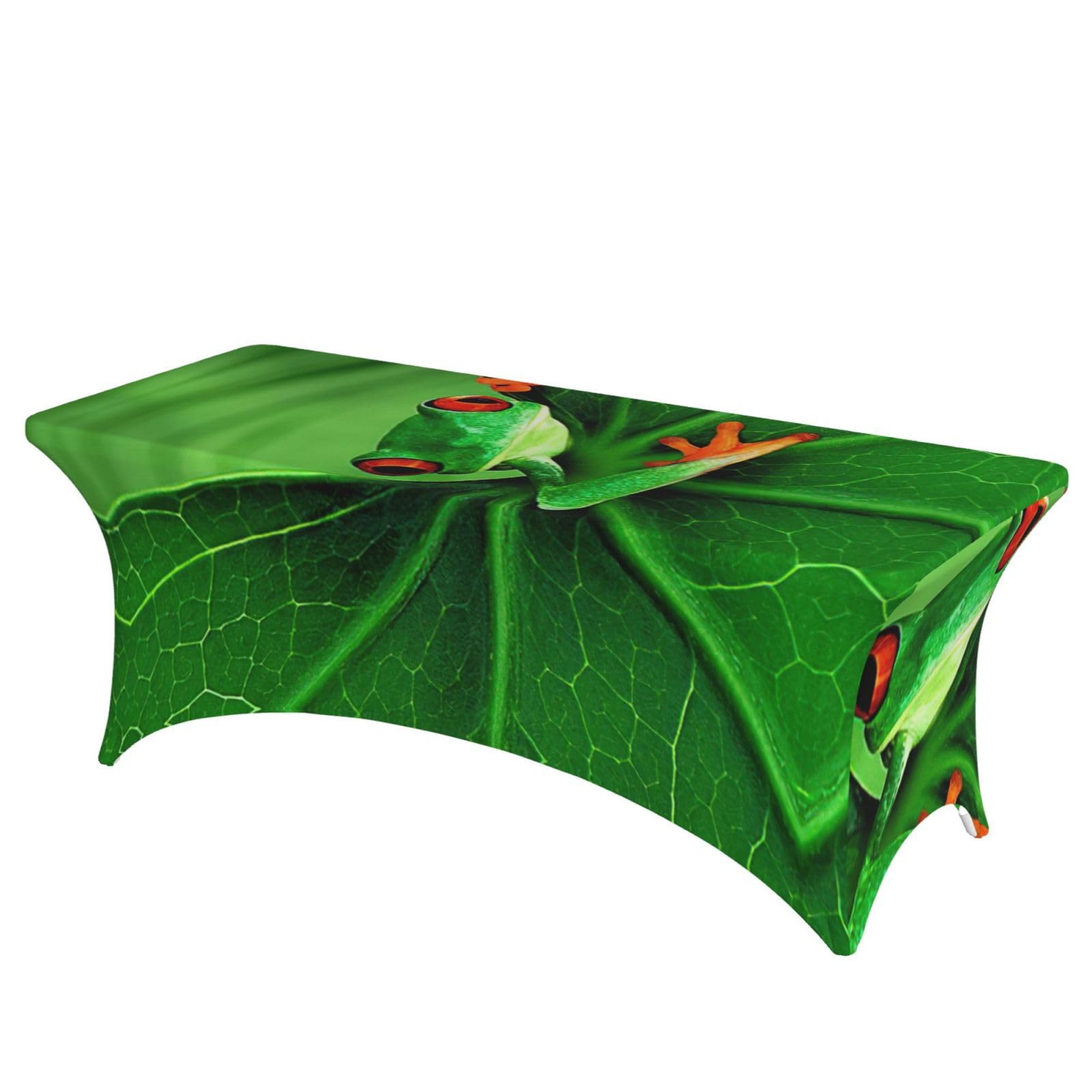 Nappe extensible élasthanne imprimé grenouille mignonne protection table banquet mariage