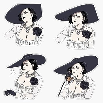 Lady Dimitrescu Resident Evil Village RE8 Bumper Sticker Vinyl Decal 5 inches