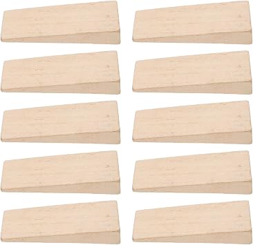 YARNOW 10 Pcs Wood Handle Wedges for Axes Handles Repair, 3.5 x 1.5 x 0.5 Inch, Hardwood Wedges for Hammer Replacement