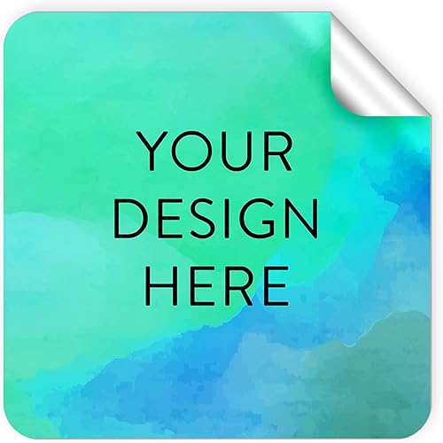 Vista 1110 de DayStar Custom Signs & Design - 100 adhesivos de vinilo personalizables, con texto, imagen, diseño y logotipo; adhesivos para logotipo de embalaje