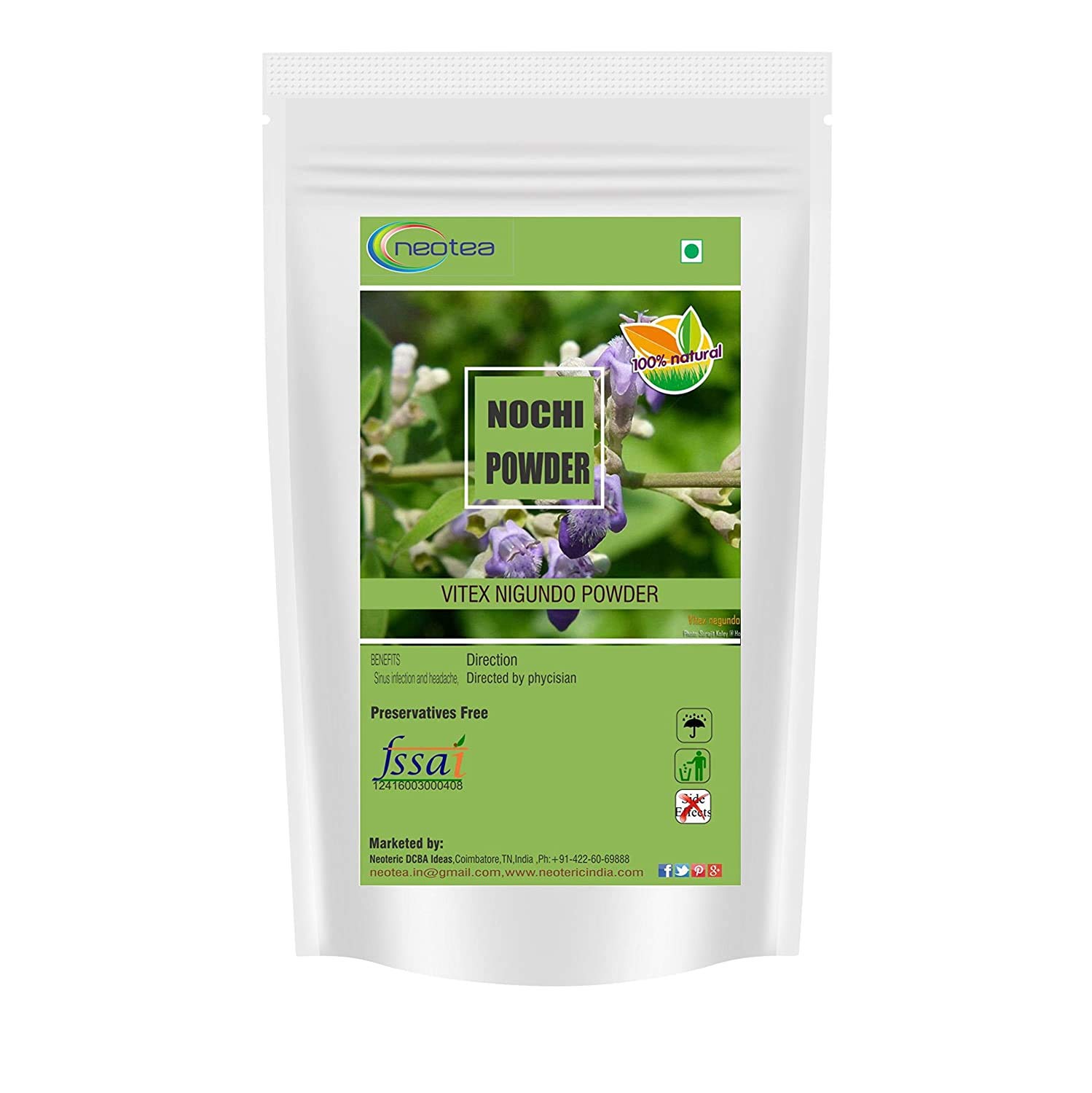 Neotea Nochi or Nirgundi Powder 500 gm