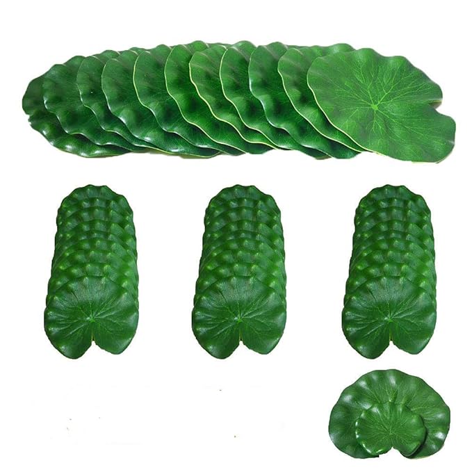 Buy hilingo Artificial Lily Pad Floating Foam Lotus Leaves Foliage Pond