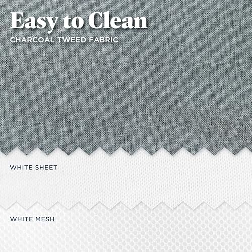 Baby Delight Beside Me Dreamer Bassinet | Bedside Sleeper | 7-Position Height Adjustment | Charcoal Tweed — view 9