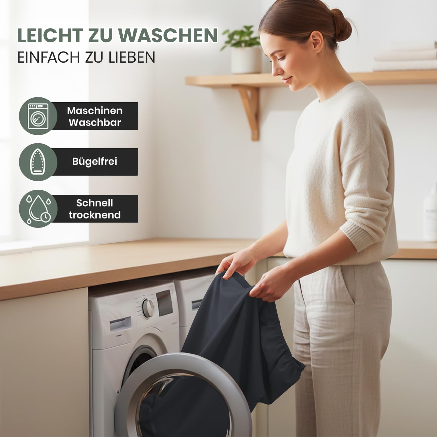 Terra Beds Prześcieradło z gumką 90 x 200 cm – prześcieradło z gumką z poliestru z mikrofibry, certyfikat Öko-Tex, kieszeń na głębokość 35 cm, niegniotące się prześcieradło dżersejowe – antracytowe