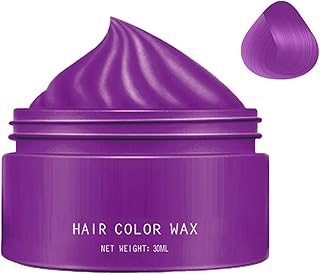 Tinte De Púrpura Cabello Temporal - 45 G Ceraa Para Teñir El Cabello | Tinte Para El Melena | Ceraa De Color Para El Pelo | Wax Para Peinar El Pelo| Colorante En Crema Para Peinado Instantáne