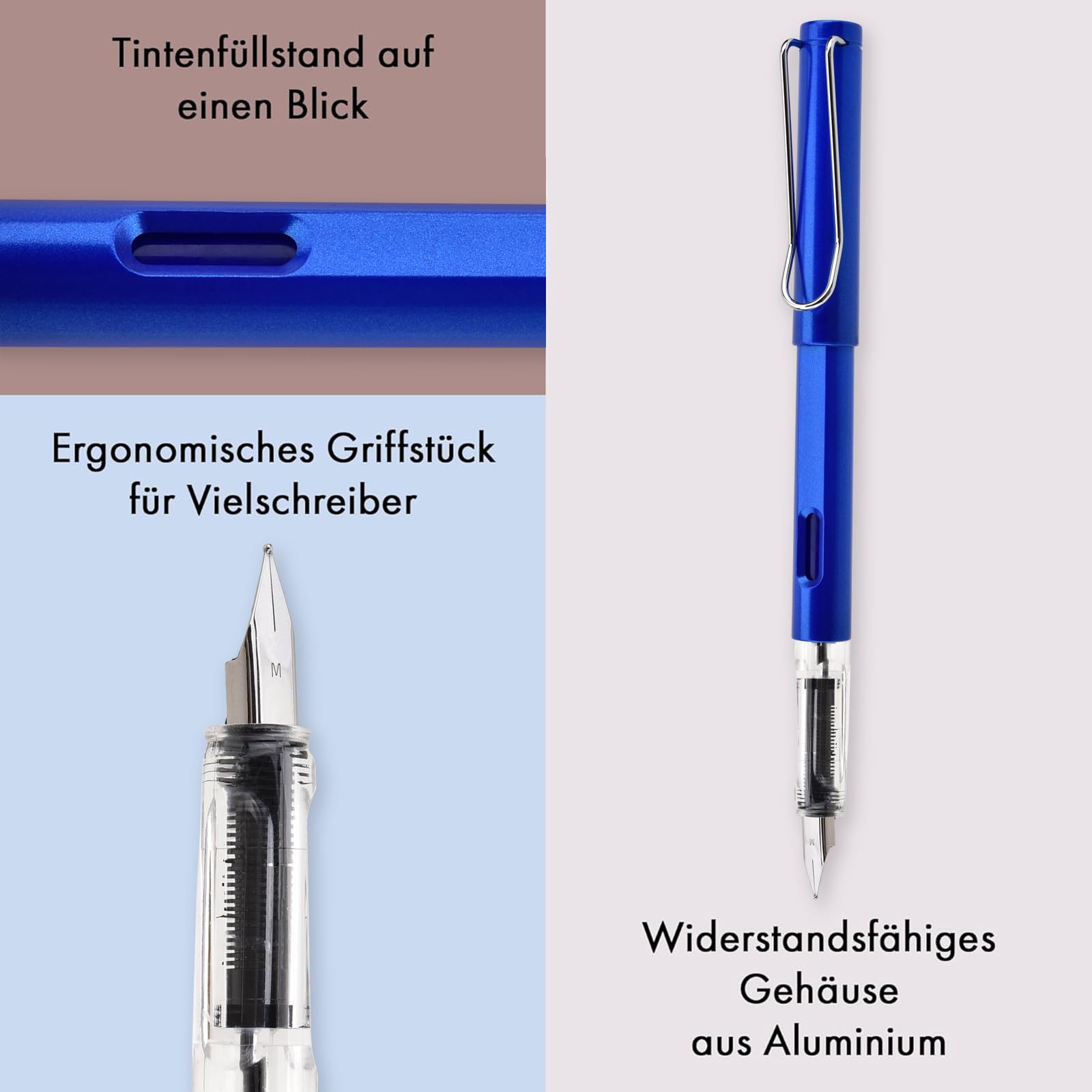 Penna stilografica scolastica con 6 cartucce: Penne stilografiche e sferografiche di Faber-Castell | Libreria Universitaria
