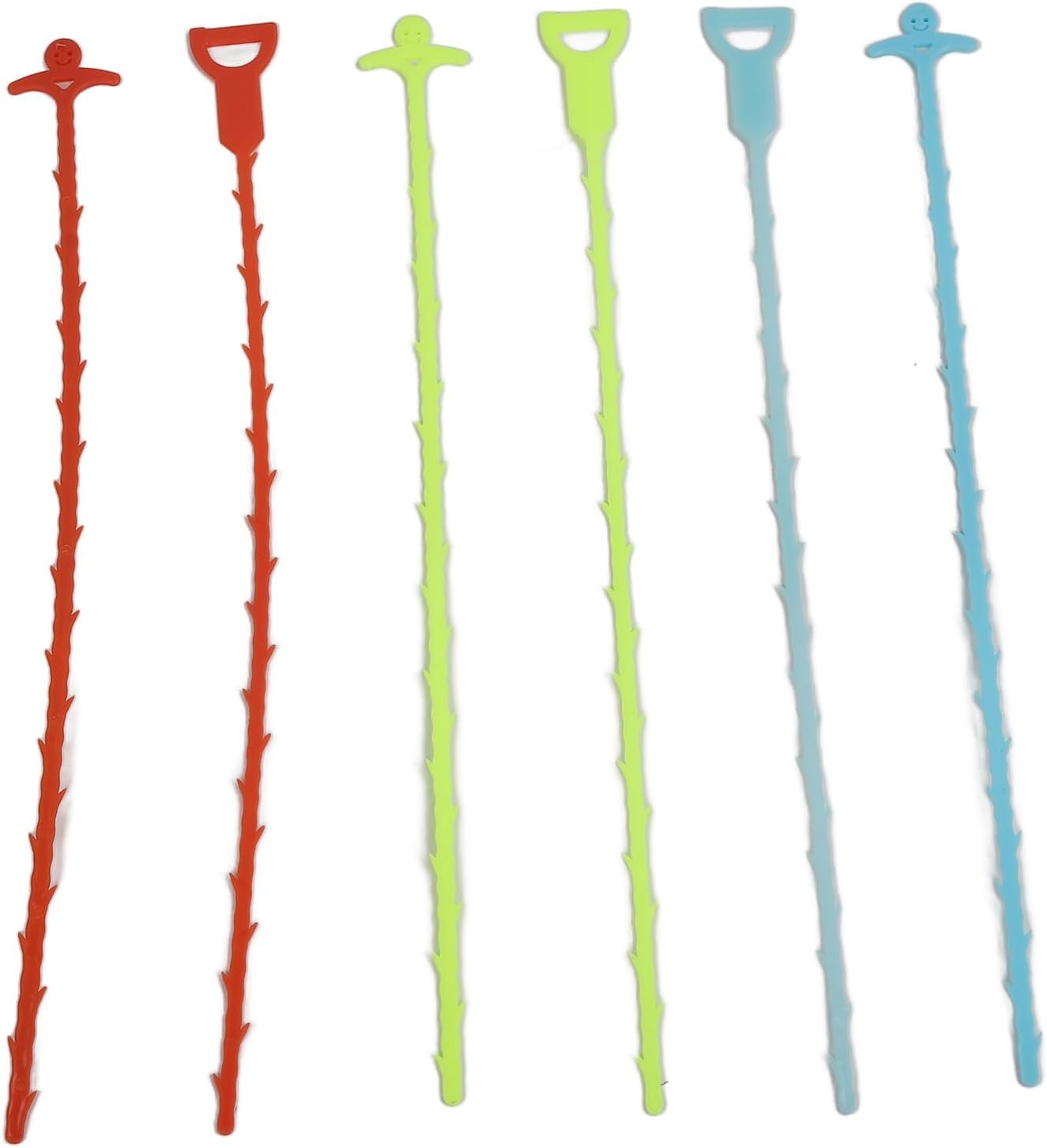 Drain Snake Hair Drain Clog Remover - 6 Pack Shower Snake Sink Unclogger Tool, Drain Hair Remover for Shower Drain, Bathroom Hair Clog, Kitchen Sink Drain Cleaning