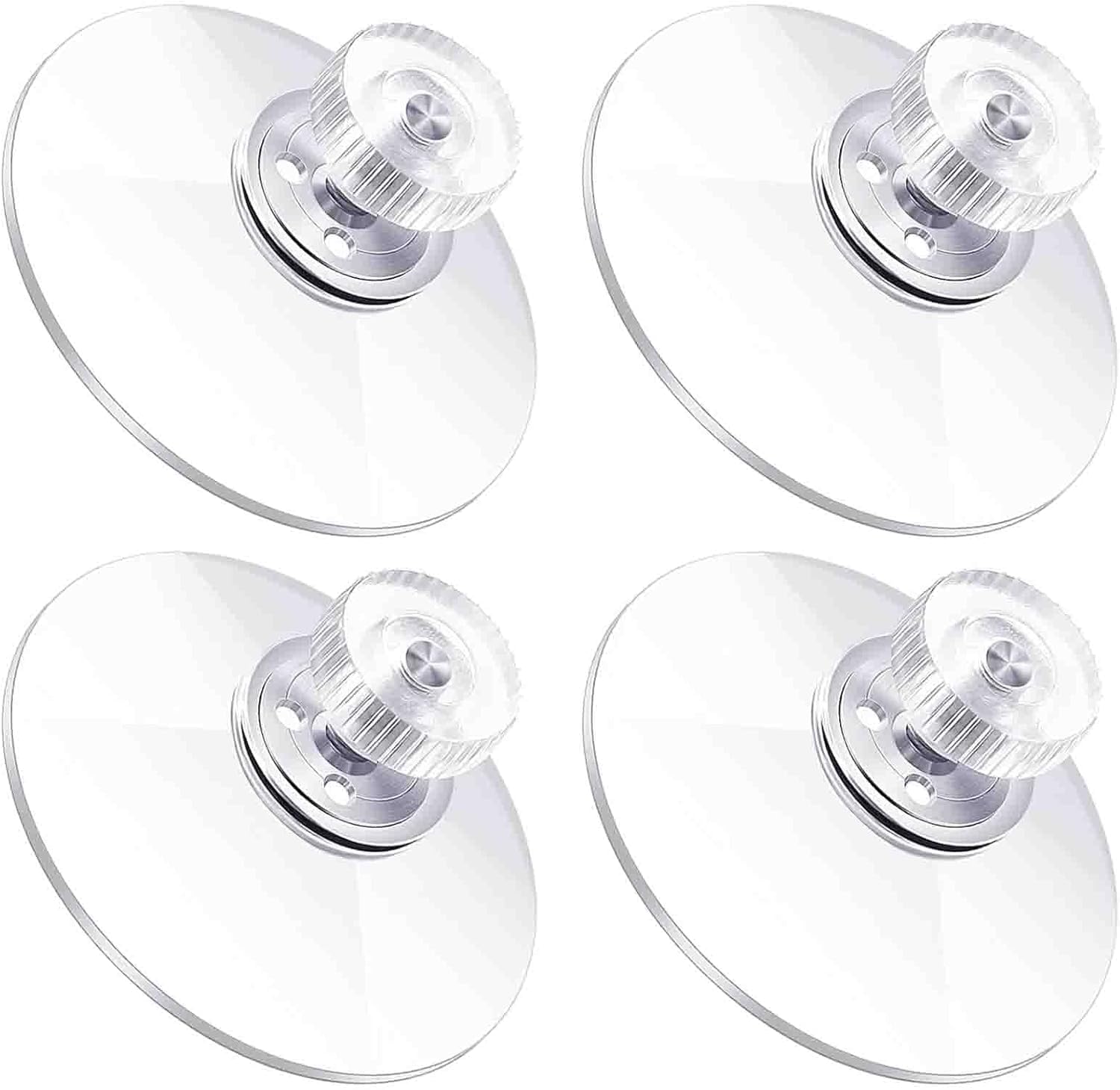 LIKENNY 強力なクリア PVC 吸盤 M4 ネジ 吸盤 フックなし 穴あけ不要 強力粘着吸着ホルダー 実用性が高い インストールが簡単 窓/ガラス/壁/鏡面共通 (32mm) LIKENNY 強力なクリア PVC 吸盤 M4 ネジ 吸盤 フックなし 穴あけ不要 強力粘着吸着ホルダー 実用性...