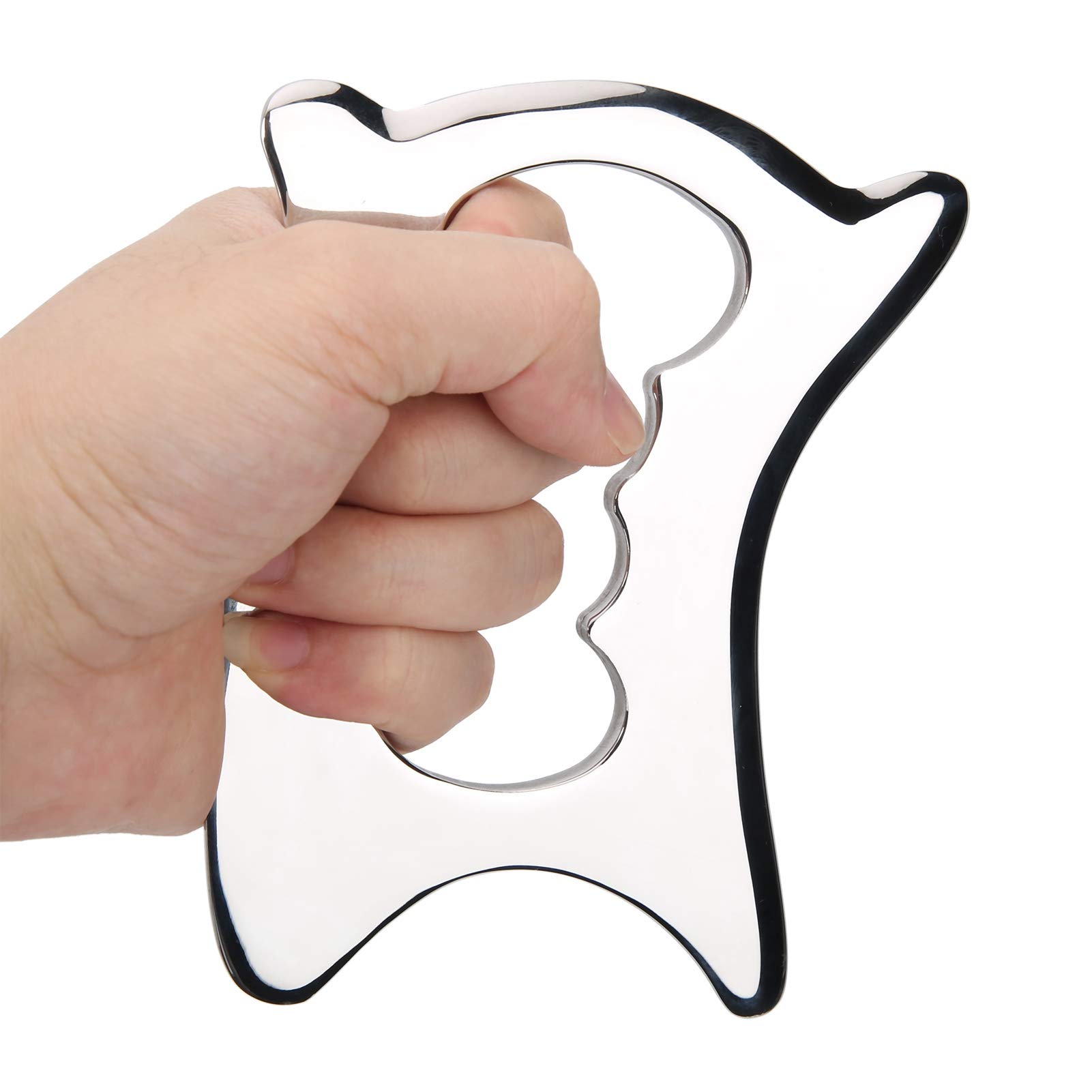 SOYDAN Herramientas de raspado Gua Sha, 3 unids/Set de Acero Inoxidable Placa de raspado Gua Sha Herramientas de Masaje Corporal for Herramientas de Masaje de Hombros y cuello/76