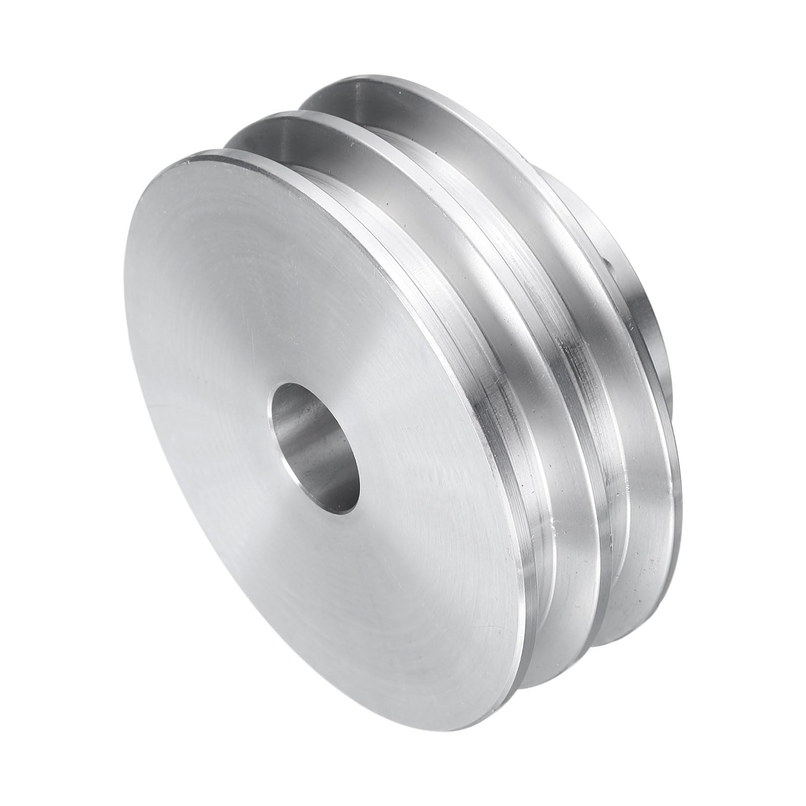 QUARKZMAN Puleggia a V Foro 14mm Diametro Esterno 60mm Doppia Scanalatura in Lega di Alluminio per Macchina da Trapano per Albero Motore 6mm(1/4") Cintura Sagomata in PU