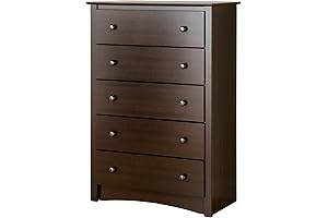 Prepac Fremont Superior 5-Drawer Chest, Espresso Finish: A Touch of Sophistication for Your Bedroom