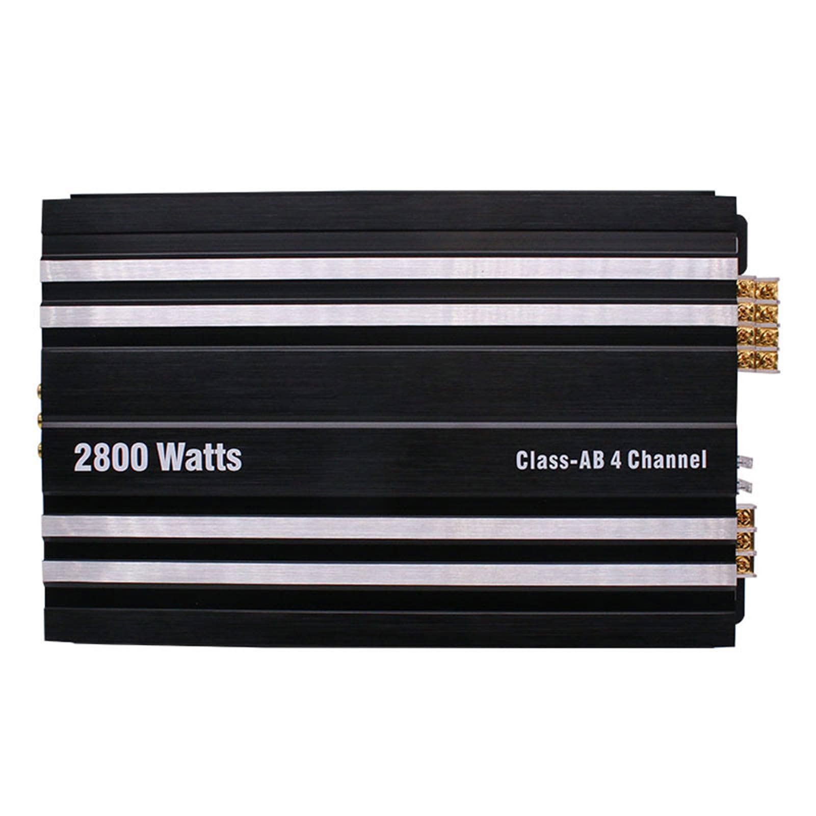 Sxhlseller 4-kanałowy Wzmacniacz Samochodowy Klasy AB do Dźwięku Stereo i Muzycznej Podróży do Samochodów, Stop Aluminium, Czarny, 317 * 222 * 44 Mm / 12,48 * 8,74 * 1,73 Cala (5800 W)