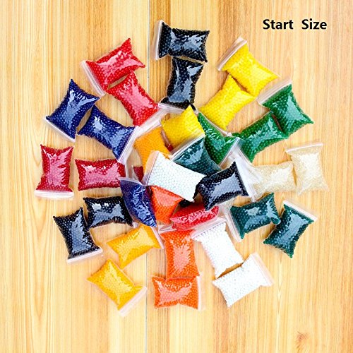 Usfeel 4000 Pcs Crystal Soil Water Beads Growing Magic Jelly Balls Bio Gel Wedding Casamento Vase Fillers (Rose) #TOP4