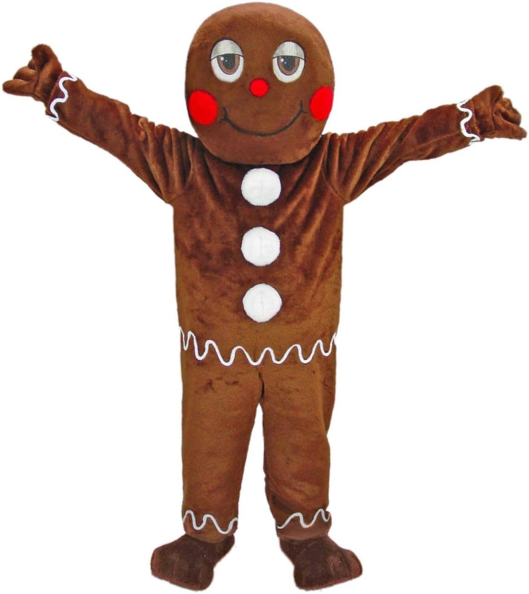Mask U.S. Gingerbread Man Mascot Costume
