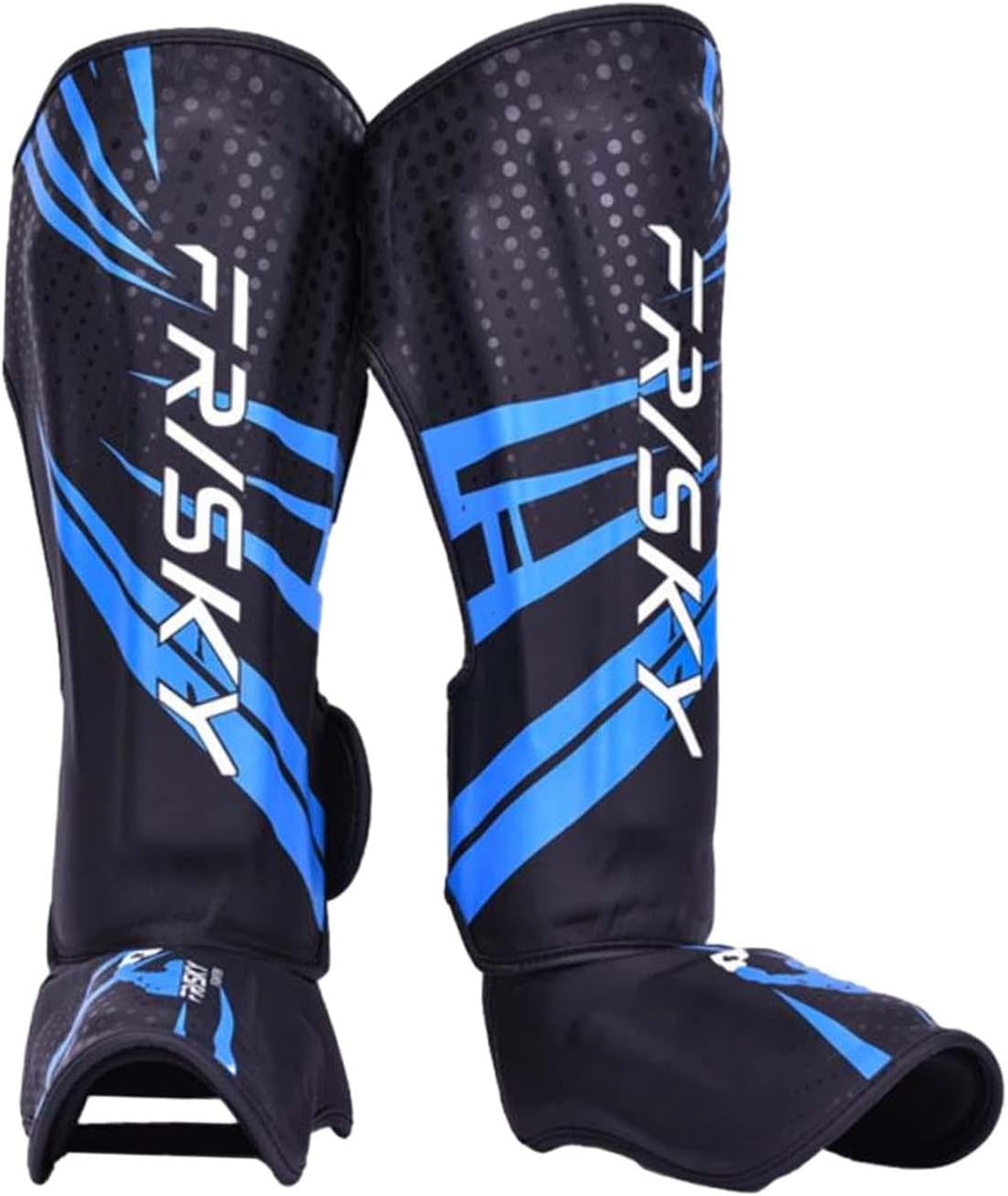 Kickboxing Shin Guards, Adult Shin Guards, Protection for Kickboxing, Kicking, Taekwondo, Sports, Arts, L Blue Black