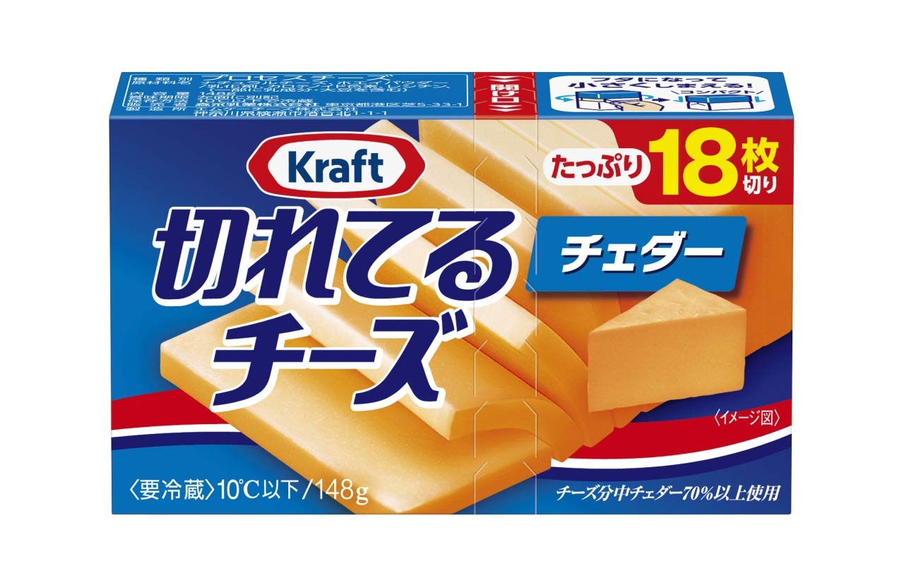Amazon.co.jp: [冷蔵] 森永乳業 クラフト 切れてるチーズ チェダー 18