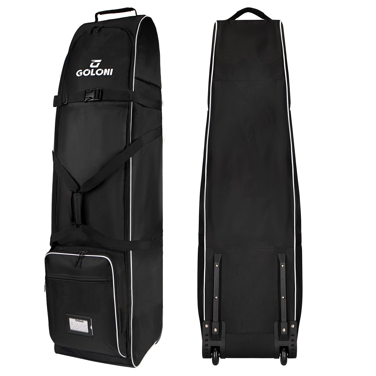 Goloni Golf Travel Bag with Wheels for Airlines Heavy Duty Golf Club Travel Case Water Resistant Golf Bag
