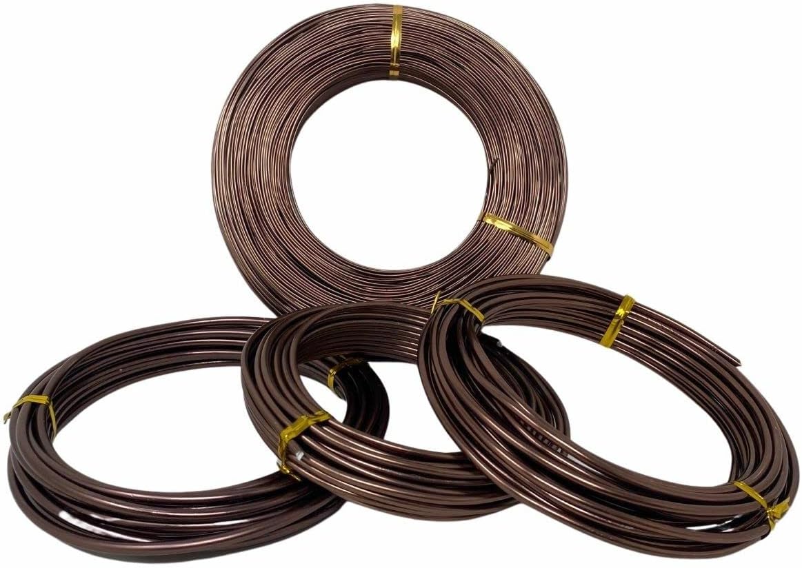ALEAF 50 Meters Aluminium Wire for Bonsai Beginner's Starter kit - 10 Meters Each 1mm, 1.5mm, 2mm, 2.5mm & 3mm