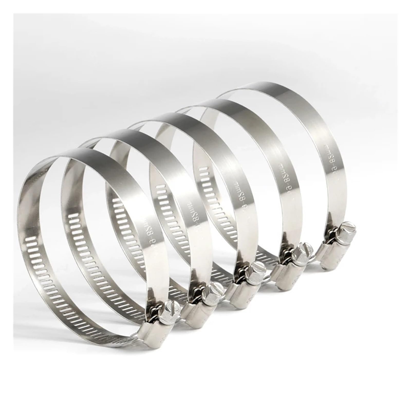 Abrazaderas Ajustables para mangueras, Abrazaderas de Tubo 8mm-700mm, Abrazaderas Manguera Combustible for Coche, Tornillo sin Fin, duraderas, antioxidantes, 5 uds(500-600mm)