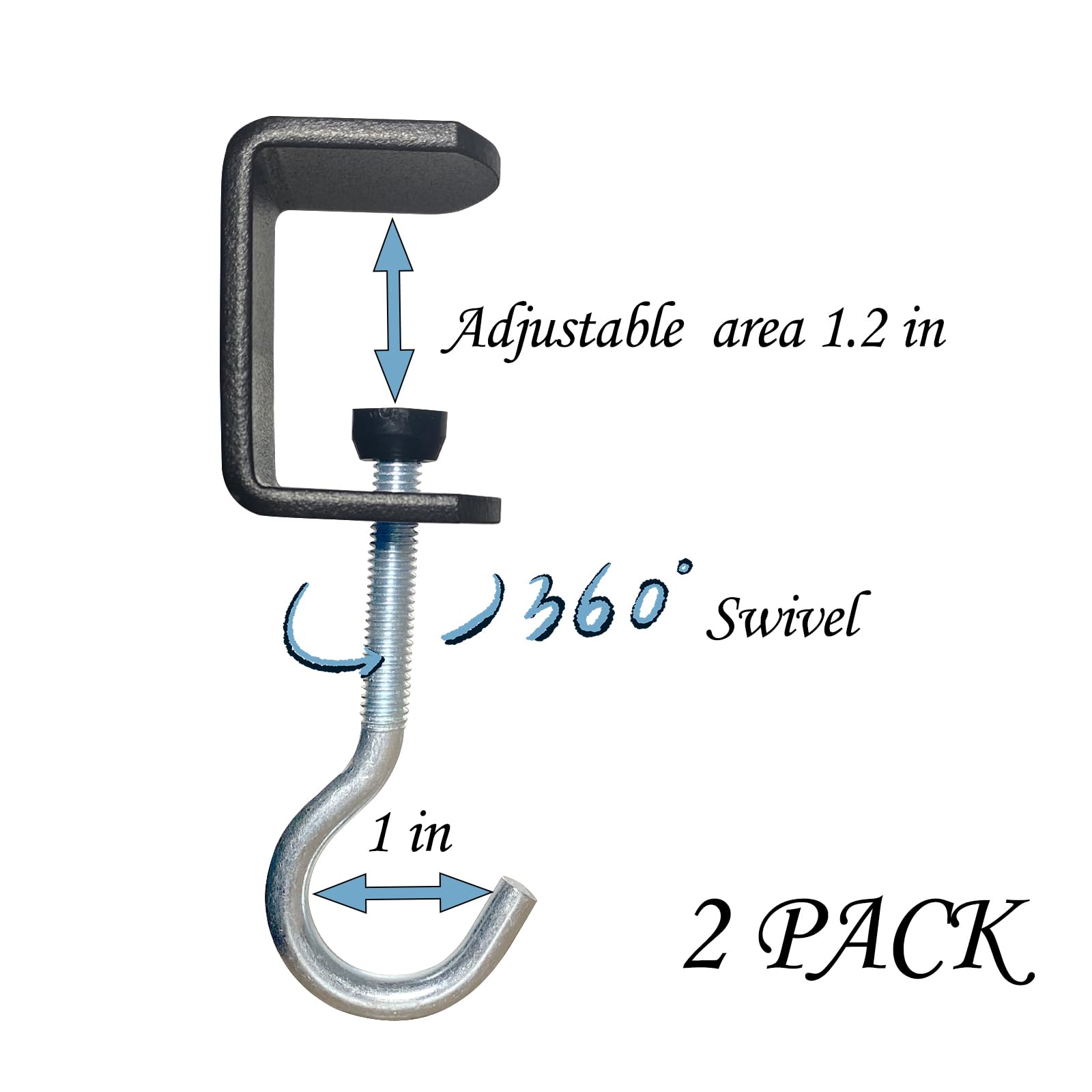 KeaJuidy Taschenhalter 26 Cm - Rucksack Aufhänger Für Tisch & Schreibtisch