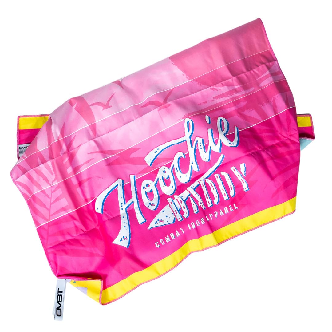 Combat Iron Apparel Toalla de playa de microfibra, secado rápido, sin arena, súper absorbente, 3 x 5 pies con bolsa de malla, ultra compacta (Hoochie Daddy Summertime)