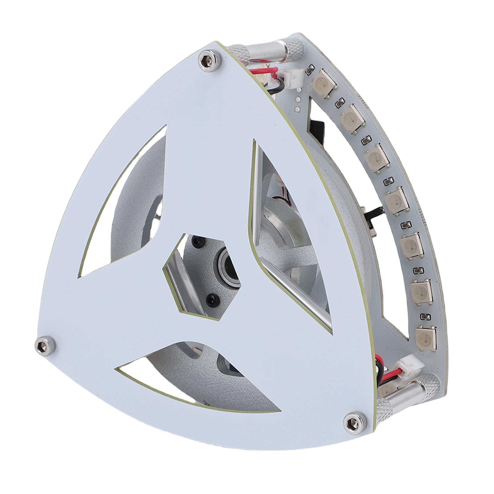 Eujgoov Giocattolo Triangolare Autobilanciante ABS, Giocattolo Educativo per Esperimenti di Fisica, Alimentato a Batteria, con Luci a LED Ed Equilibrio Che Sfida la gravità, per Bambini