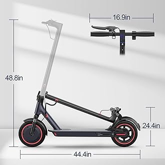 Electric Scooter, 19/22Mph, 8.5"/10" Tires, 350W/500W Motor, 21-52 Miles Range, 280-608Wh Battery, Scooter for Adults with Dual Suspension & Brakes