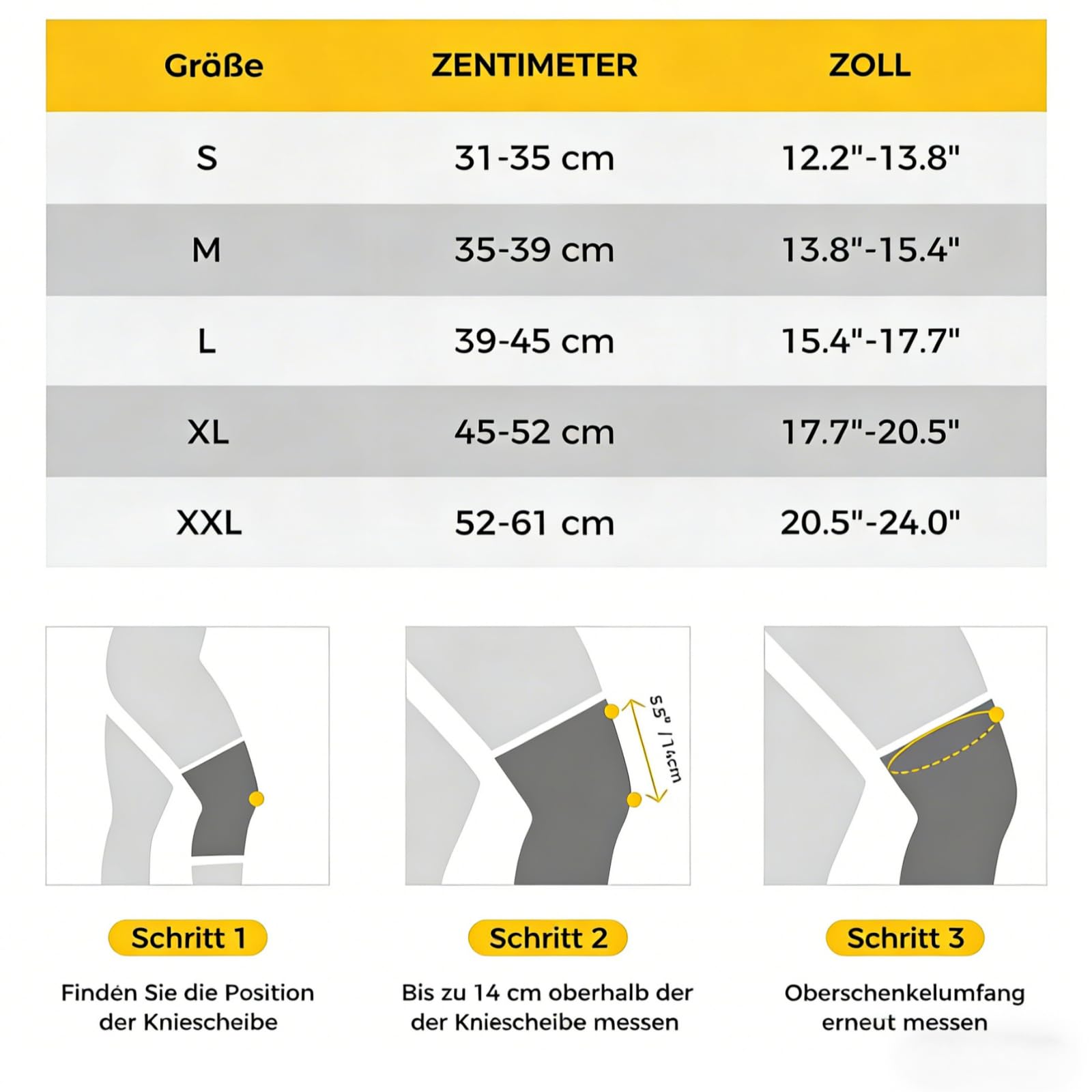 VILAO Kniebandage mit Drehverschluss, Patellarschutz, 3D-Kompression & Rutschfest für Alltag, Arbeit, Laufen, Fitness und weitere Sportarten (2 Schwarz,XXL)