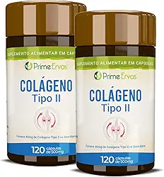 2x Colágeno Tipo 2 Saúde das Articulações 120 Cáps - Prime Ervas