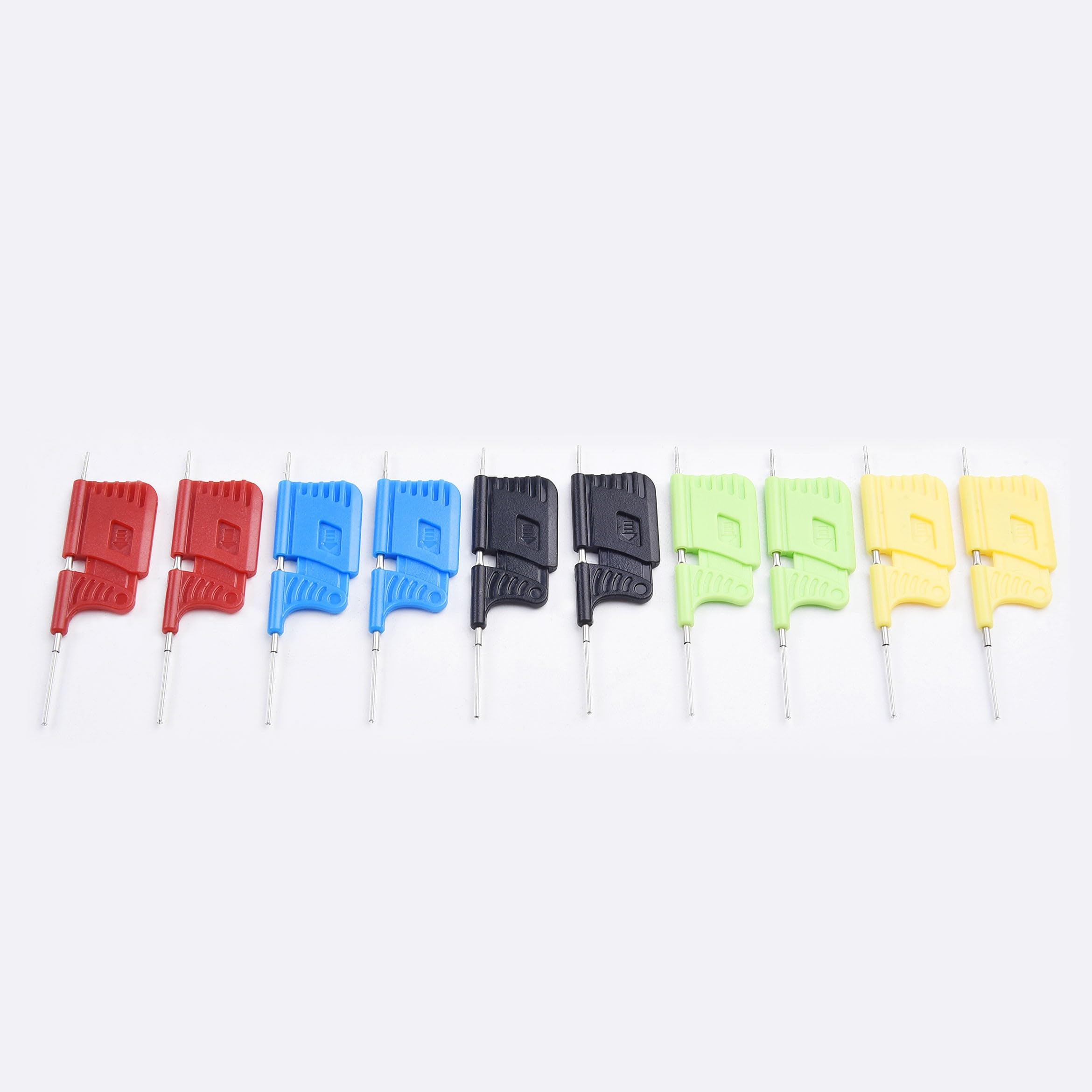 RichVibe SDK08 Lot de 10 clips de test SOIC TSSOP TSOP ICs, pas de 0,3 mm, 40 V 2 A, compatible GaN, haute fiabilité