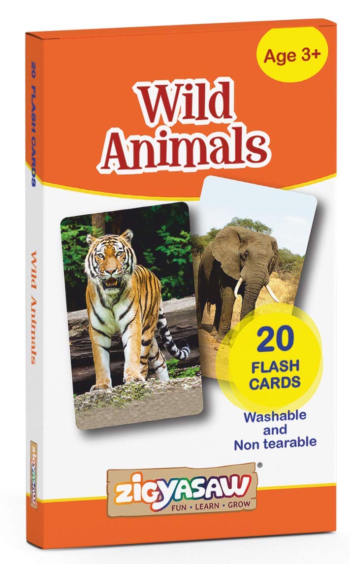 Zigyasaw Wild Animals Flash Cards
