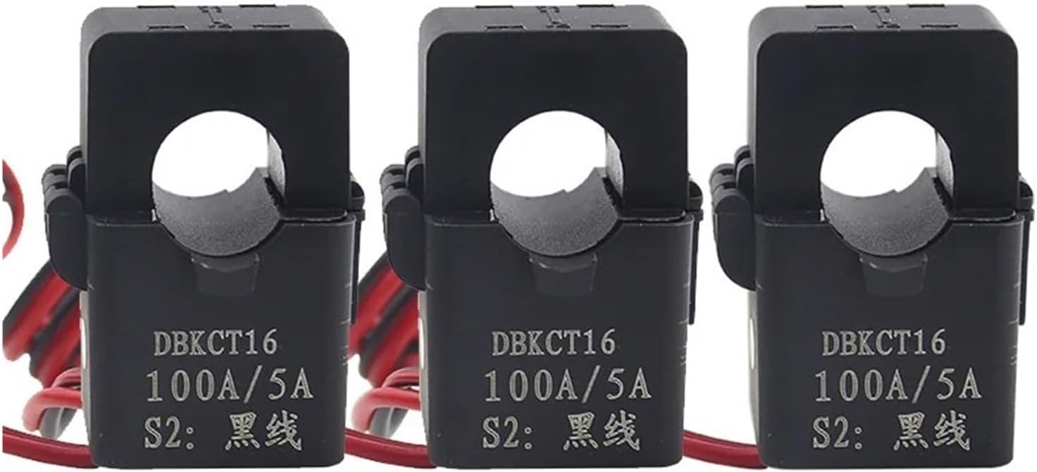 3PCS Split Core Current Transformer KCT16 Open Type Current Transformer 50A100A 150A 200A CT Buckle Type(3PCS 200A 5A)