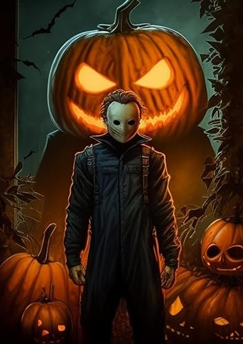 Rompecabezas de Halloween 2023 juego minimalista de 500 piezas con temática de calabaza peculiar para adultos, rompecabezas de 500 piezas, regalo