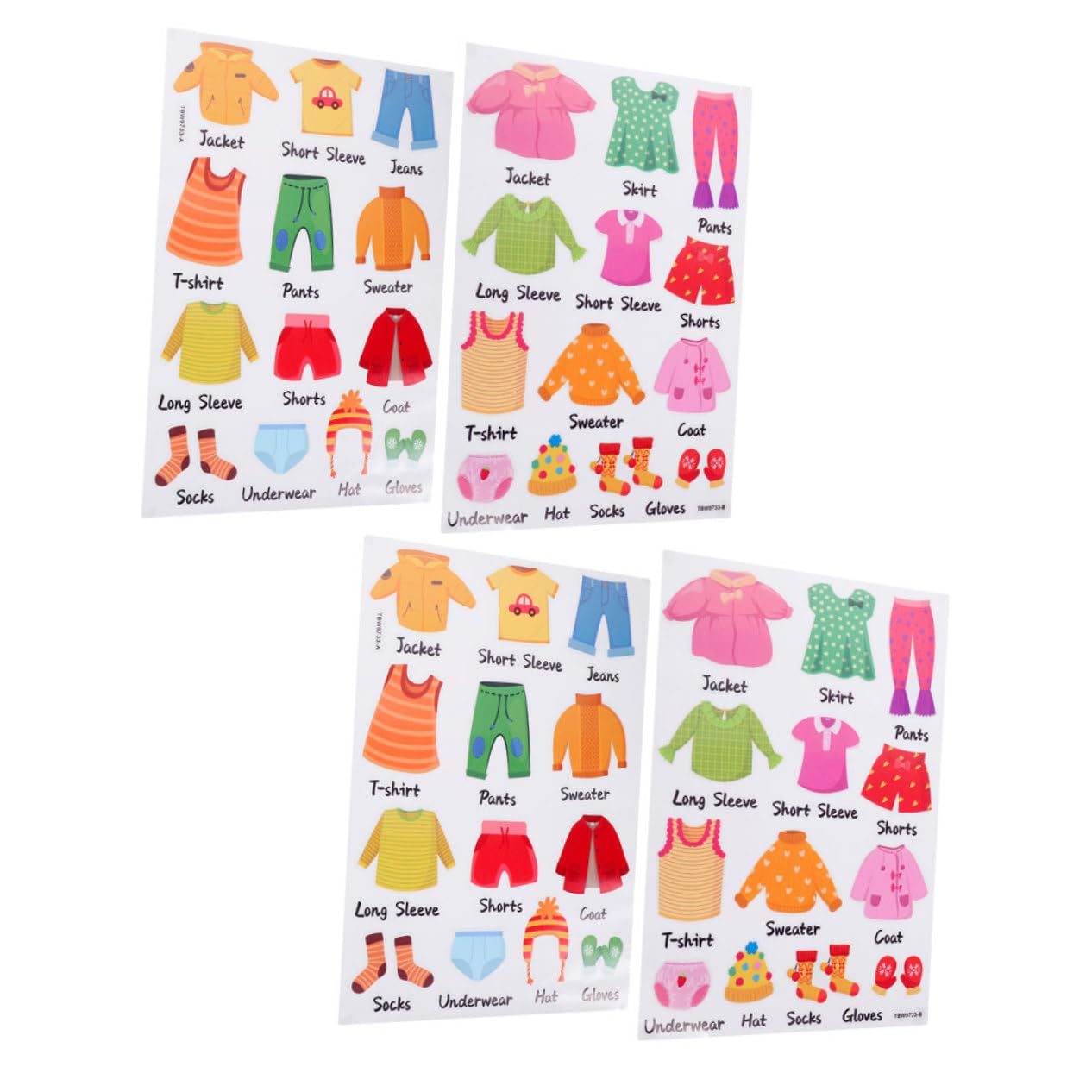 ibasenice 8sets Etichette Adesive Per Organizzazione Abbigliamento Di Etichette Per Classificazione Vestiti Facili Da Applicare Su Superfici Lisce Per Stoccaggio Spazi Compatti e