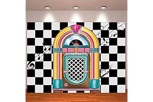 Time Capsule to the 50s: Back to the Sock Hop Photography Backdrop