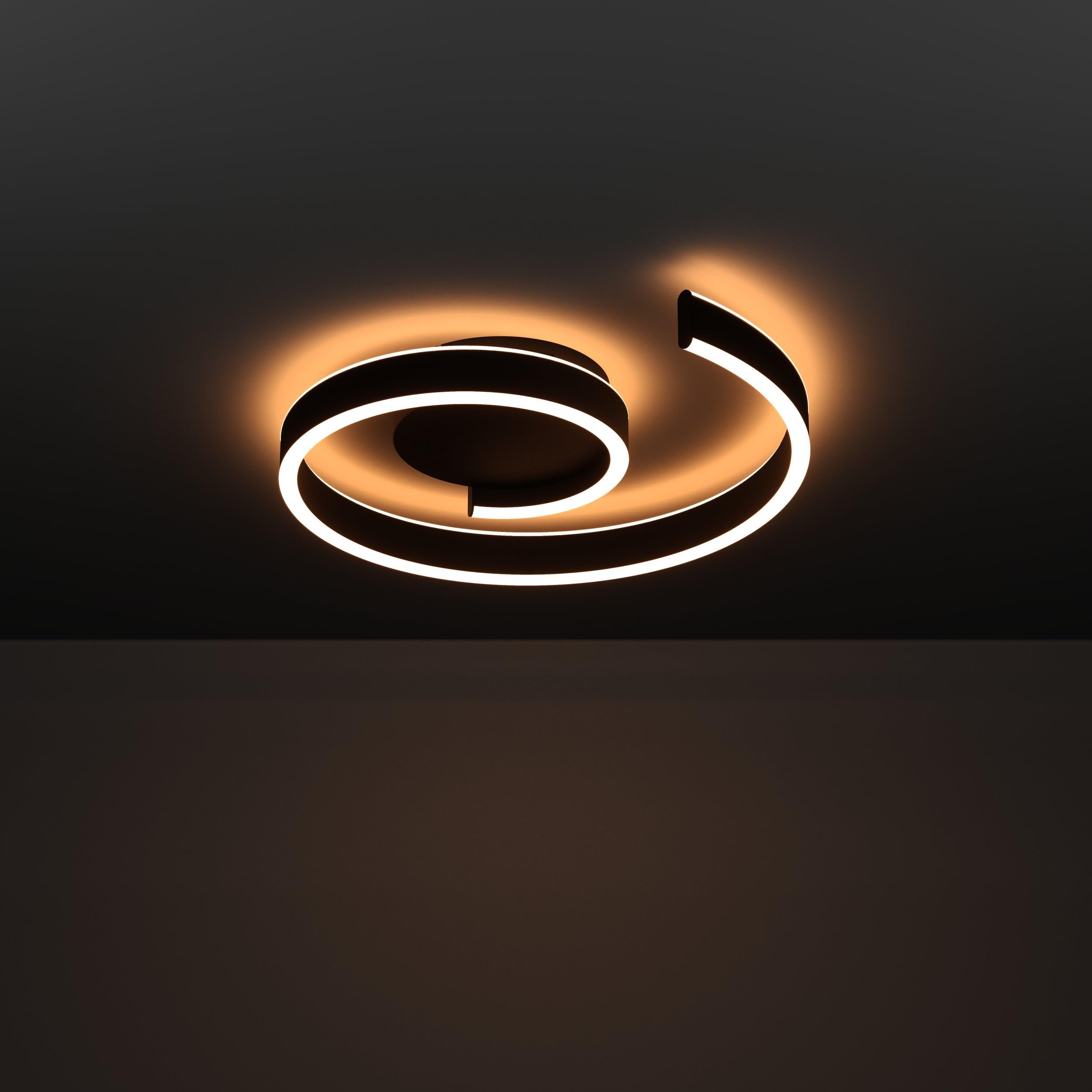 EGLO connect.z Smart-Home LED Deckenleuchte Andabaia-Z, Deckenlampe dimmbar | ZigBee, Matter, App und Sprachsteuerung Alexa, warmweiß-kaltweiß, schwarz