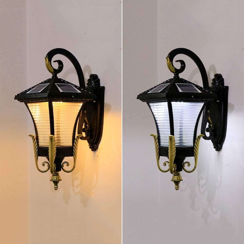 Wodoodporny Zewnętrzny Kinkiet ścienny Led W Paski Trzykolorowy ściemniany Zewnętrzny Kinkiet ścienny Zewnętrzne Lampy Solarne 50Cm