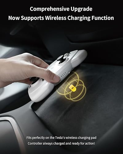 Vista 4 de Jowua Multi-Device Wireless Controller Compatible for Tesla 2025 New Model Y Model 3/Y/S/X/cybertruck Compatible for Switch, one controller set