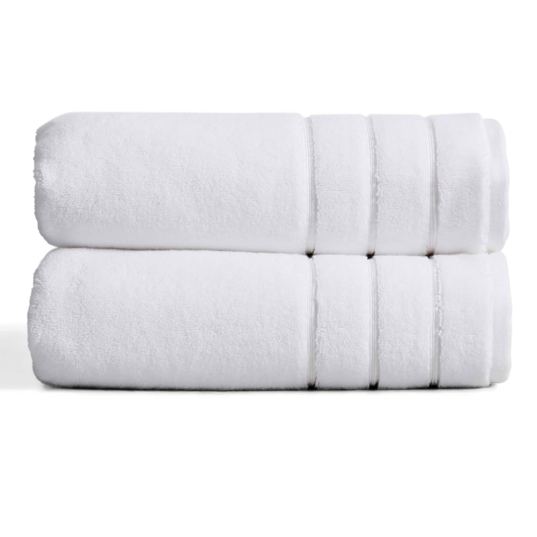 Springtree Home Luxury Turkish Cotton Bath Towels Set | 2-Pack | White 100% Turkish Cotton | Premium Bath Towels | Ultra Soft Thick Plush & Highly Absorbent | Luxury Hotel & Spa Bathroom Towels